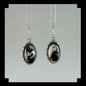 Handcrafted Sterling and White Buffalo Earrings
