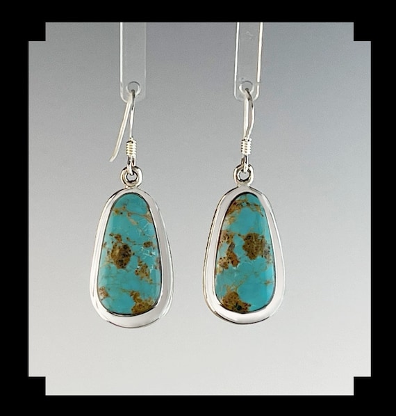 Sterling and 8 Turquoise Earrings