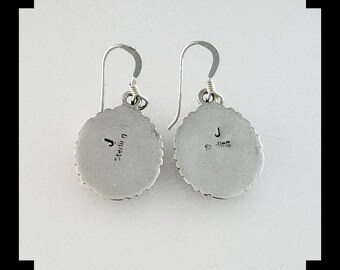 Silver Palace Orecchini Pendenti in Argento Sterling Naturale con calsilica Arcobaleno da Donna