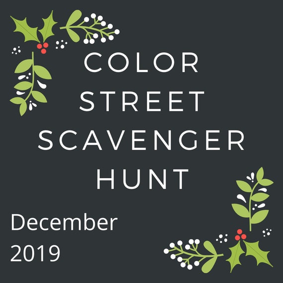 Color Street Nail Bar Digital Party Game Winter 2019 Etsy