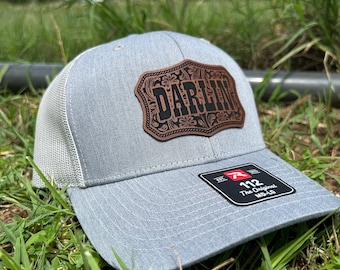 Darlin' Western Trucker Hat | Laser Engraved Leatherette Patch, Country Style