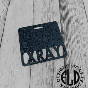 Skeleton XRAY Badge Buddy | Acrylic Healthcare Badge Holder