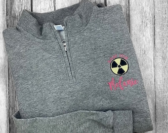 X-ray Tech Quarter Zip Sweatshirt,Radiology Technologist, XRay Tech, Occupational Jacket, Rad Tech, Graduation Gift,