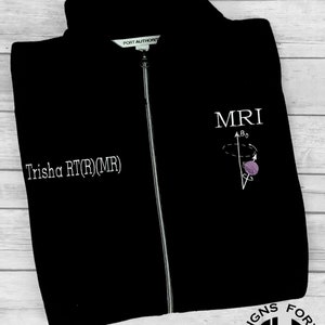 MRI Radiology fleece jacket, Radiology Technologist, XRay Tech, Occupational Jacket, Rad Tech, Graduation Jacket, MRI Tech image 1