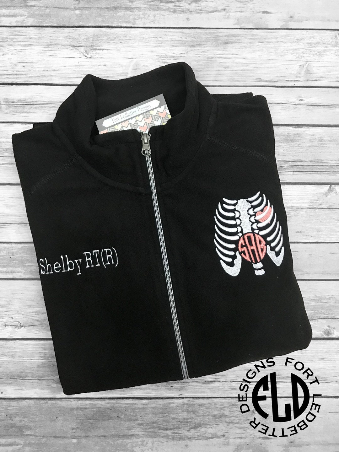 Personalized, Monogrammed Radiology Fleece Jacket, Radiology