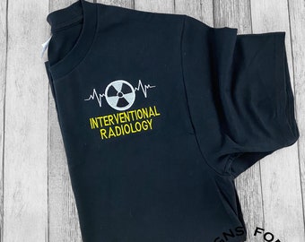 Personalized Interventional Radiology Short Sleeves Shirt, Radiology, Diagnostic Imaging, Radiology Technologist, XRay Tech, Rad Tech