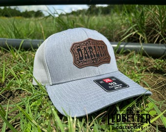 Darlin' Western Trucker Hat | Laser Engraved Leatherette Patch, Country Style