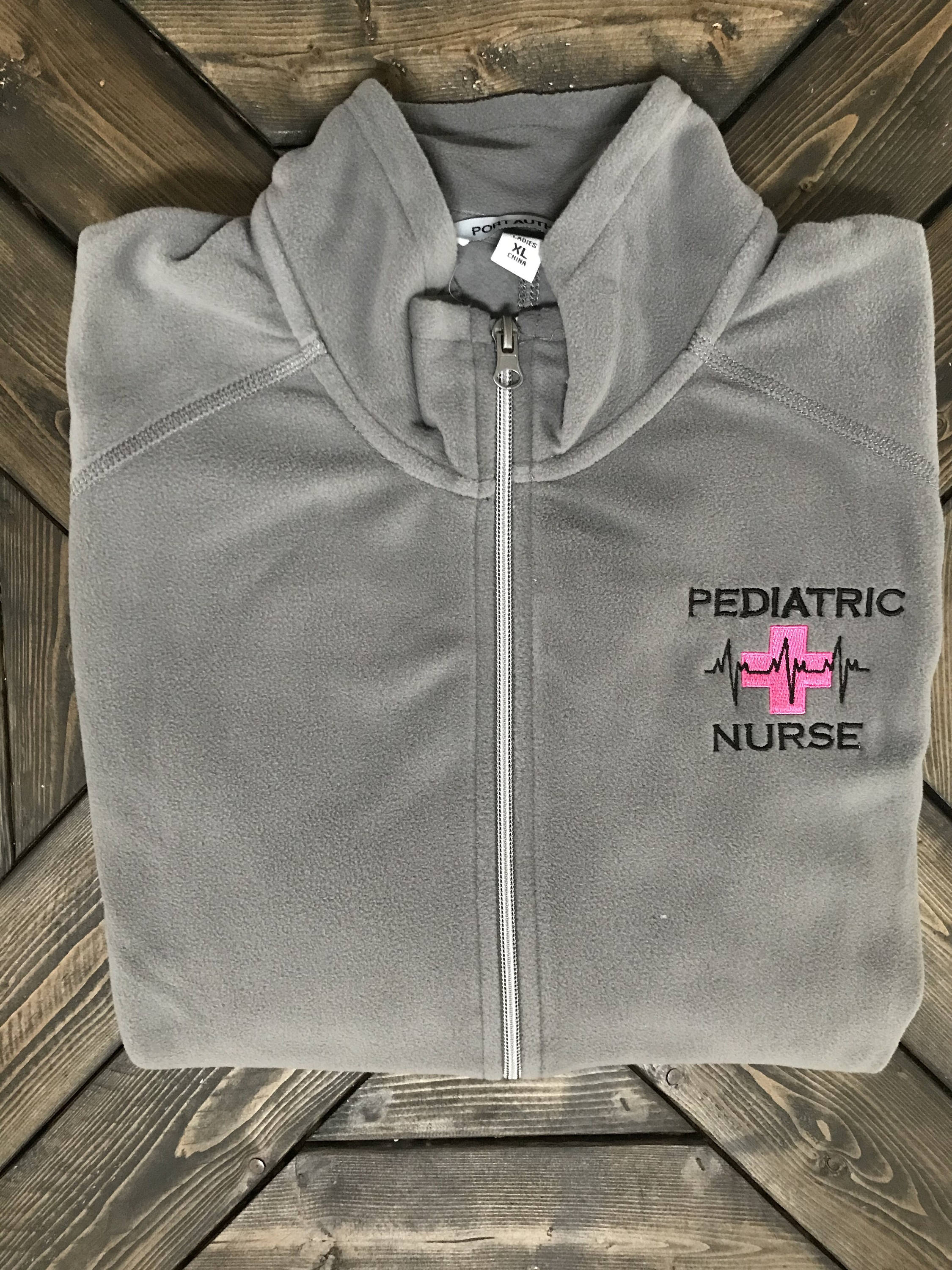 Personalized Pediatric Nurse Fleece Jacket Personalized RN | Etsy