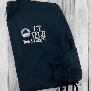 CT Tech, Radiology Long Sleeves Shirt, Diagnostic Imaging, Radiology Technologist, XRay Tech, Occupational Jacket, Rad Tech