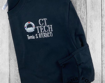 CT Tech, Radiology Long Sleeves Shirt, Diagnostic Imaging, Radiology Technologist, XRay Tech, Occupational Jacket, Rad Tech