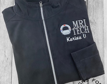 MRI Radiology fleece jacket, Radiology Technologist, XRay Tech, Occupational Jacket, Rad Tech, Graduation Jacket, MRI Tech