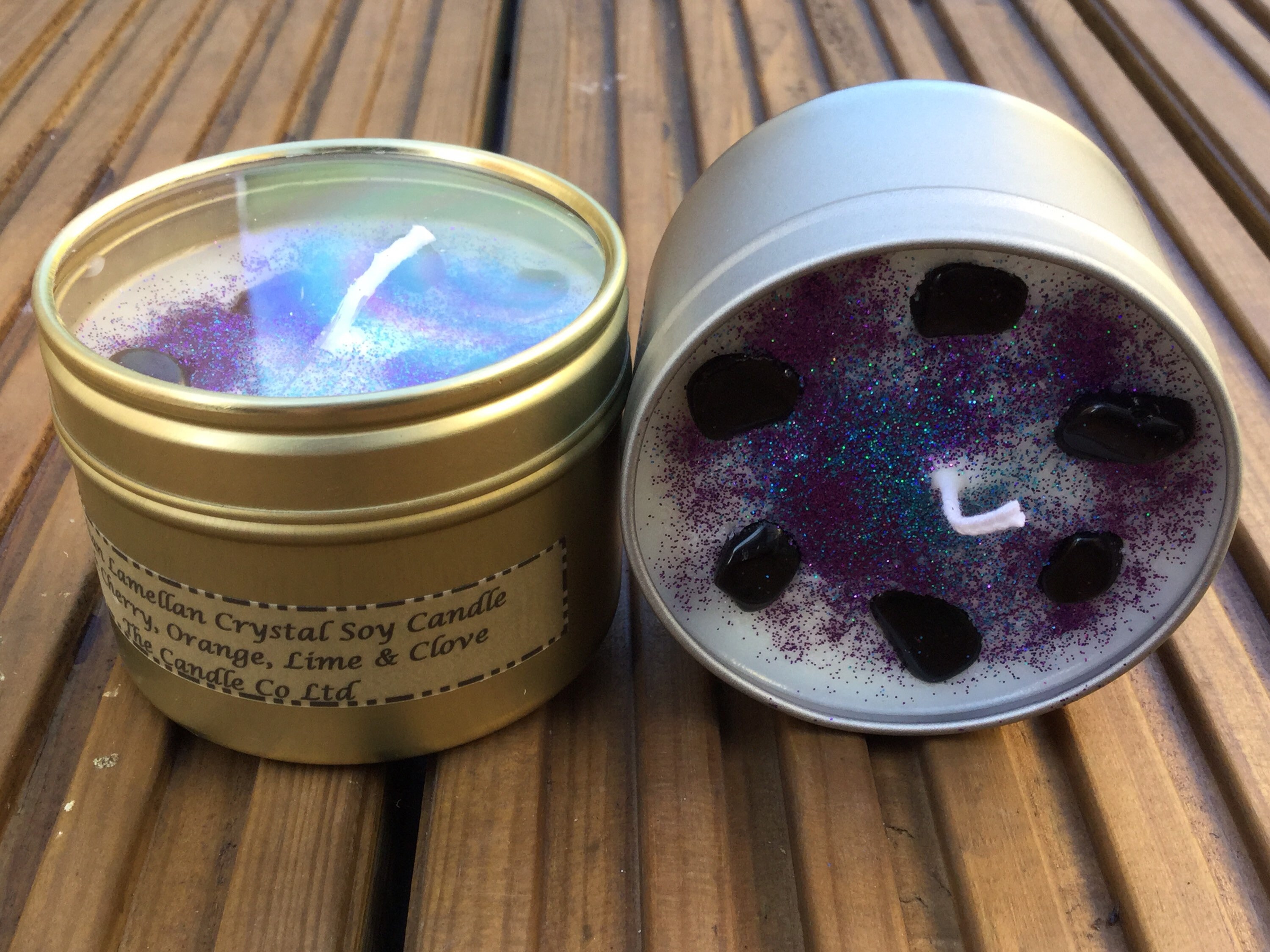 Prophesy Candles Scented Candles Obsidian Lamellan Crystal Etsy