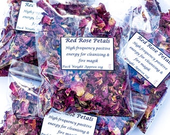 Red Rose Petals Dried 10g