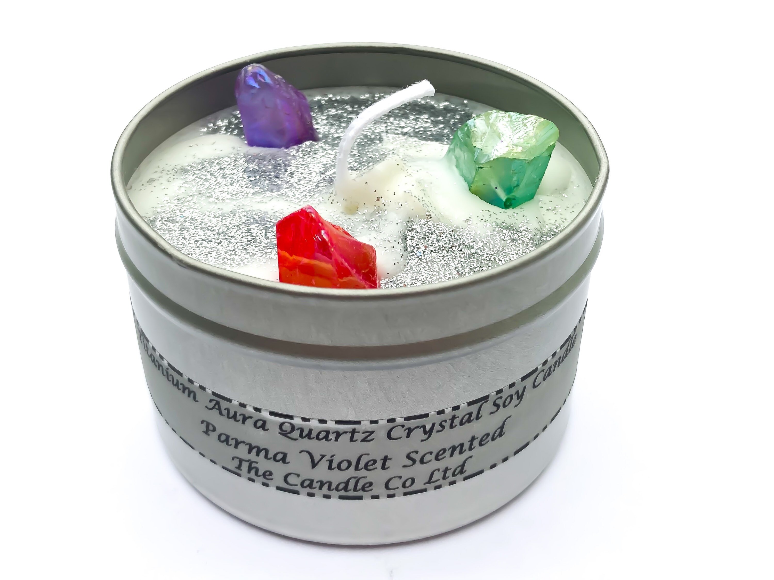 Meditation Candles Scented Candles Titanium Aura Quartz Etsy