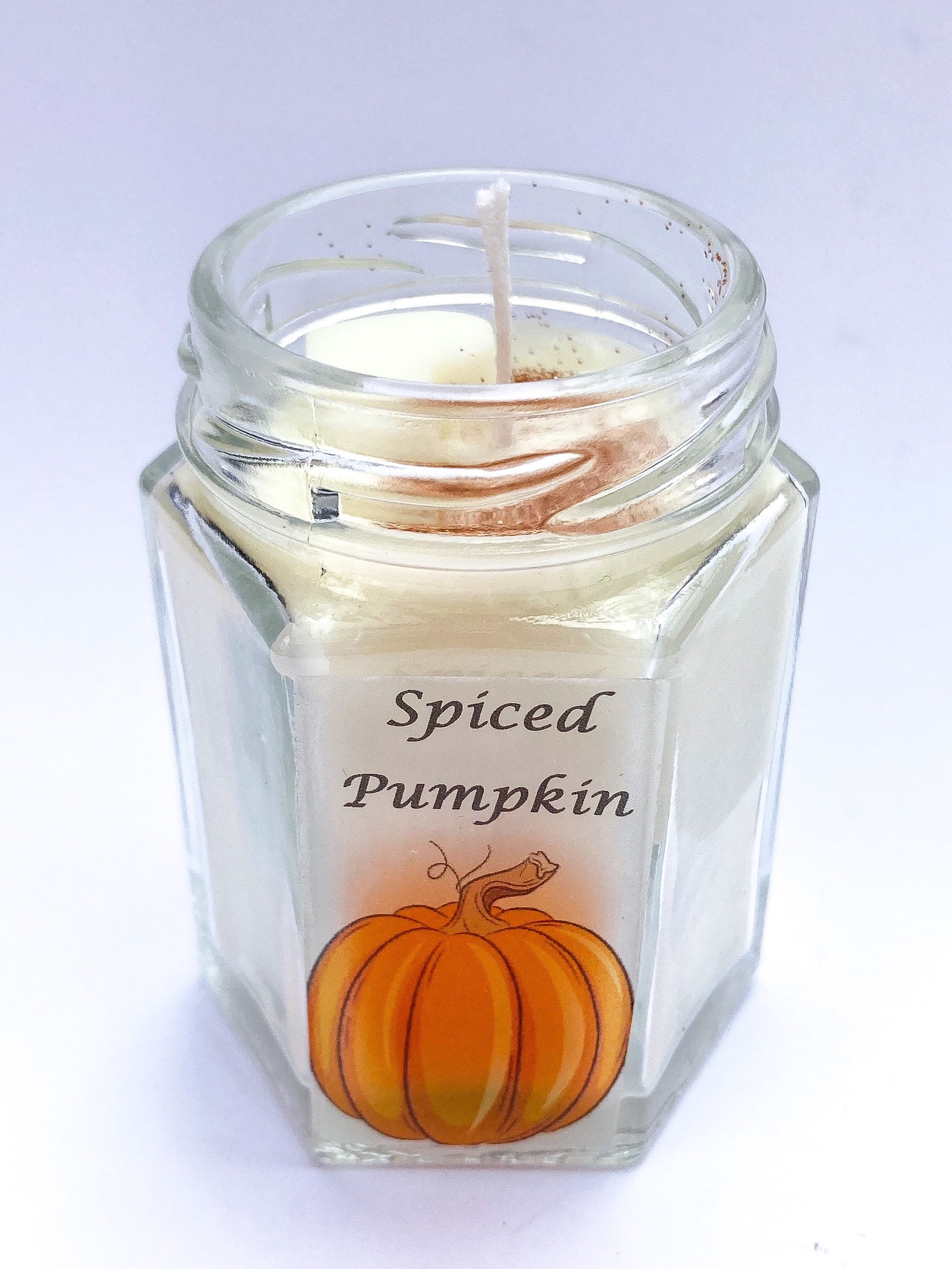 Spiced Pumpkin Scented Candles Candle Jars Halloween Etsy