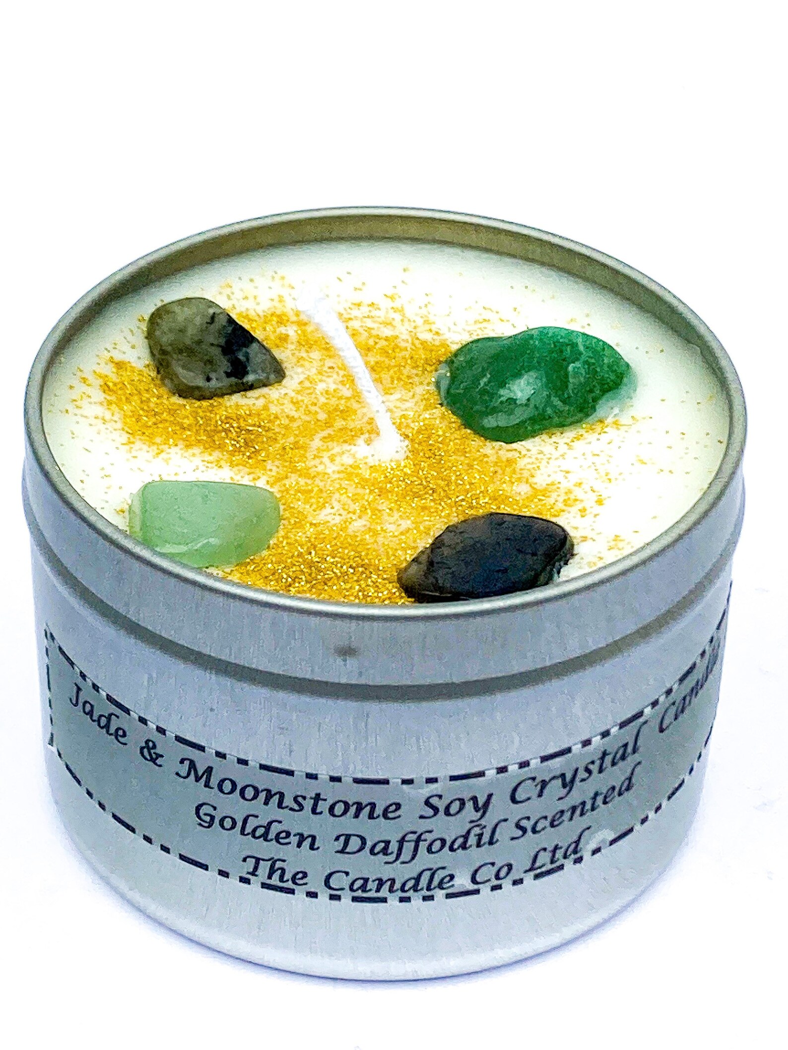 Jade & Moonstone Crystal Infused Scented Candles Emotional Etsy UK