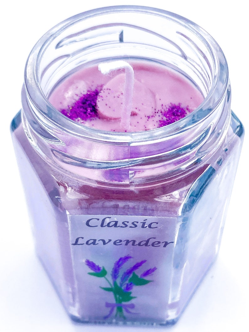 Lavender Candle Scented Candles Candle Jars Etsy