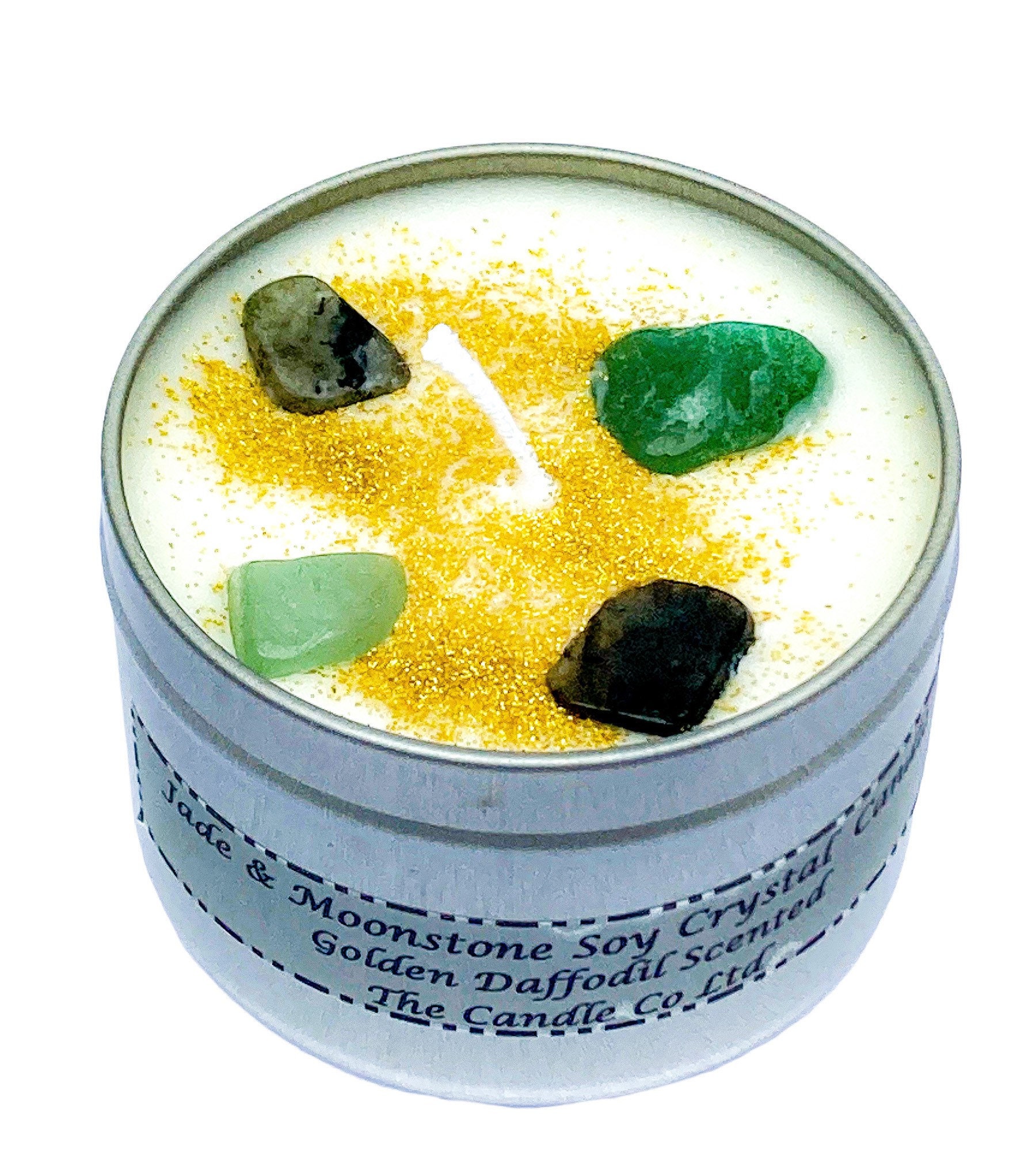 Jade & Moonstone Crystal Infused Scented Candles Emotional Etsy UK
