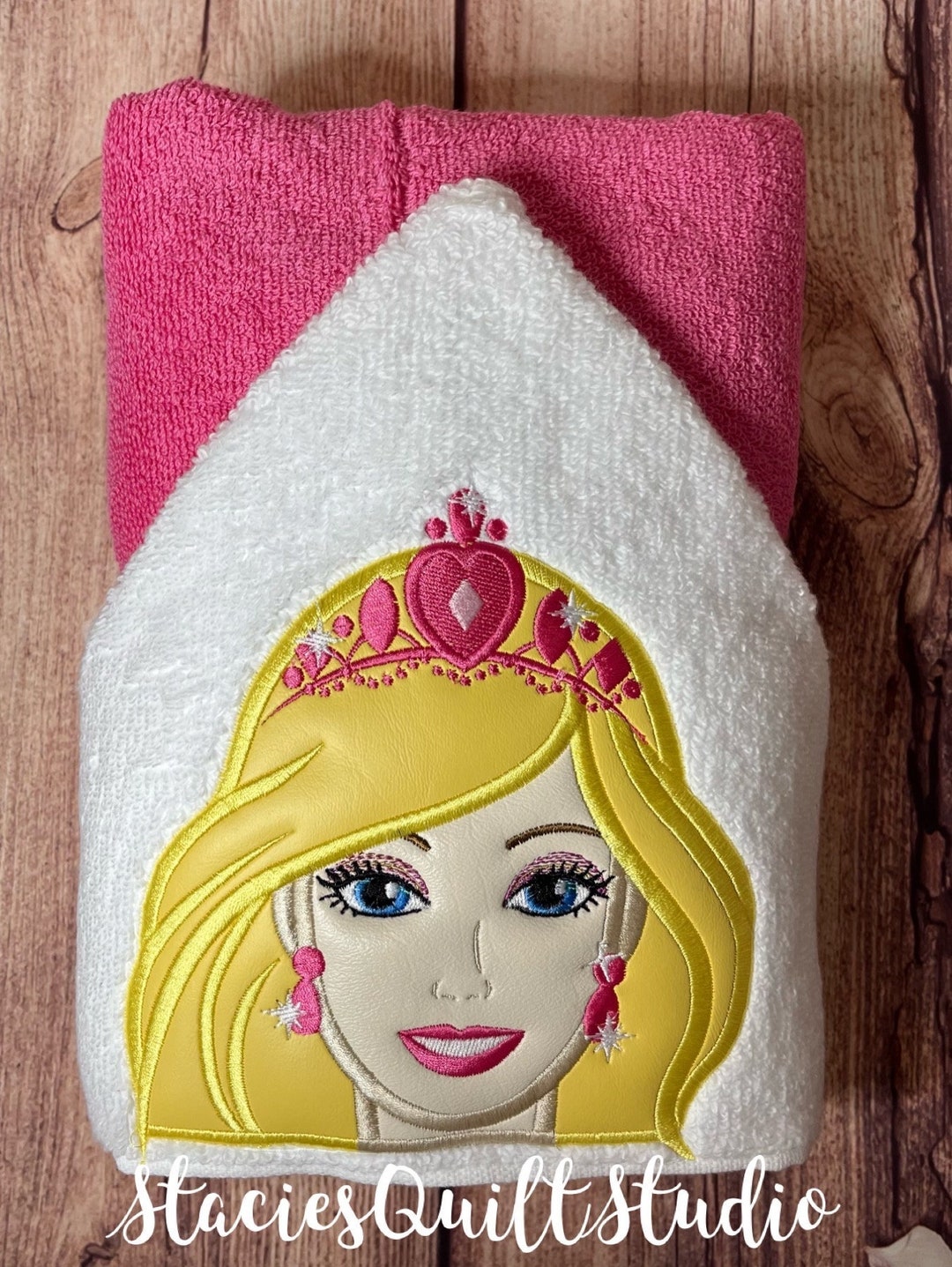 Kids Hooded Towel Princess Barbie Doll Bath Towel Kids Beach Towel Pool Towel Children's Peeker