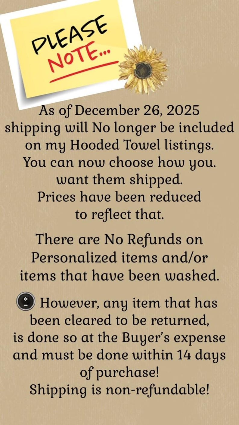 Personalized Little Mermaid Hooded Towel: Embroidered Cotton Kids Bath Towel image 8