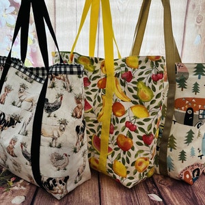 Quick and Easy Reusable Market Tote PATTERN PDF