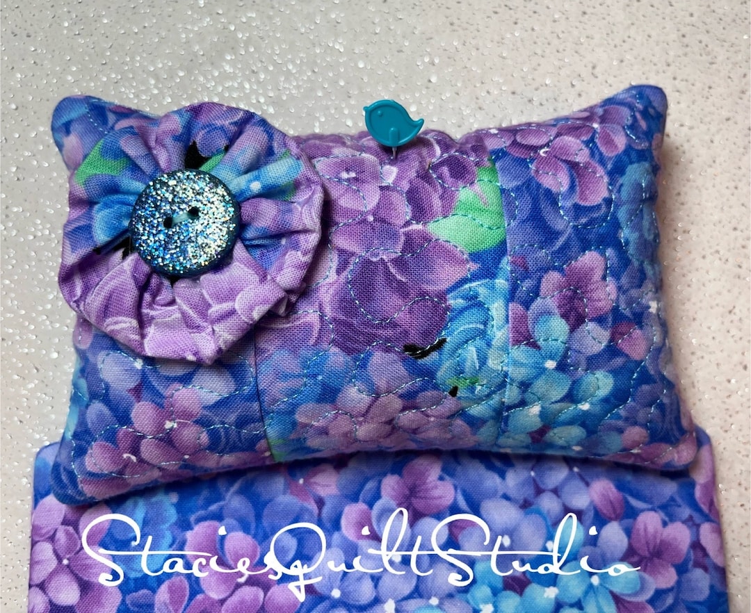 Pincushion Armchair Pincushion Caddy Hydrangeas Sewing Quilting Craft
