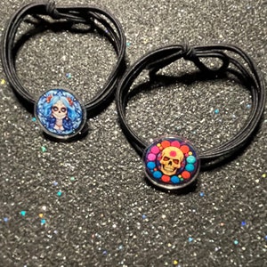 Sugar Skull ~ Day of the Dead Hair Ties