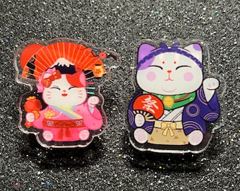 Lucky Cat Magnet Clip