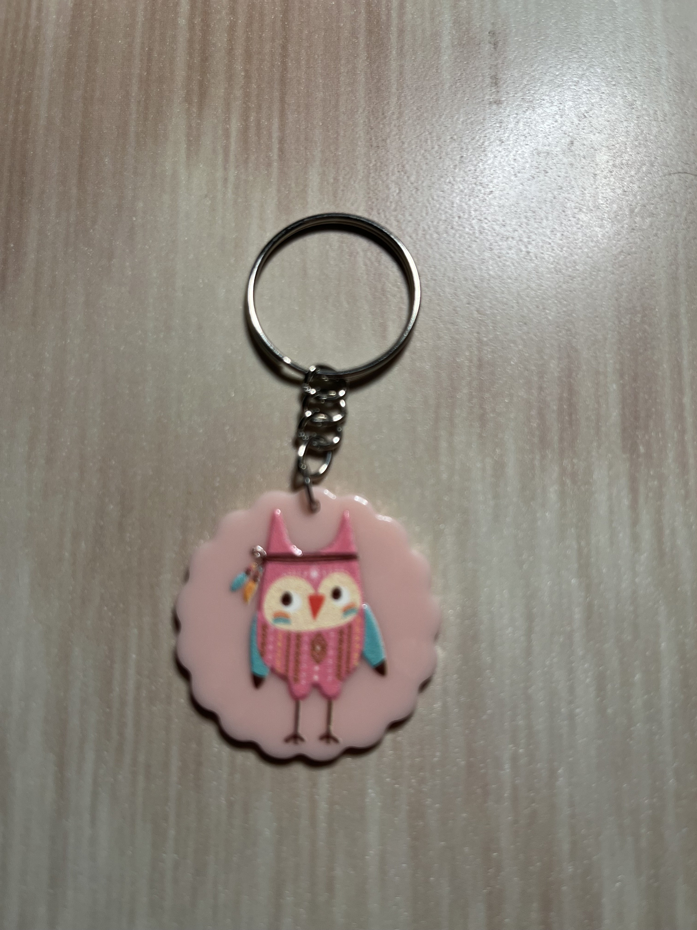 Sweet Warrior Owl Keychain