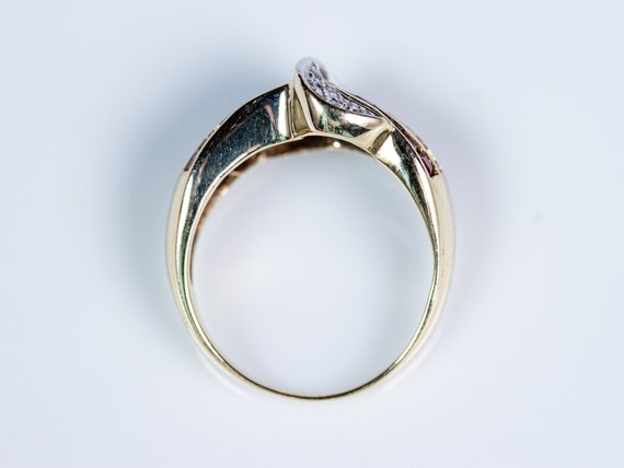 Ruby and Diamond Ring with Bow Design - image 9