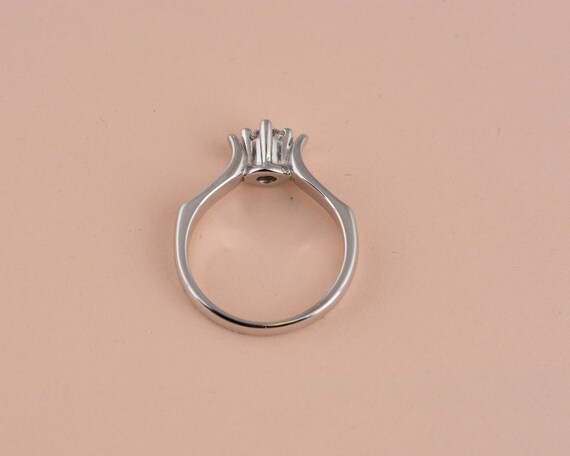 Swooping Shoulder Diamond Solitaire Engagement Ri… - image 7