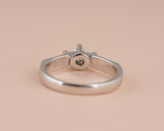 Swooping Shoulder Diamond Solitaire Engagement Ri… - image 4