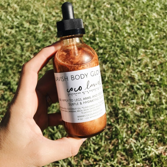 BODY GLOW OIL // Body Moisturizer // Body Oil // Essential Oil Etsy