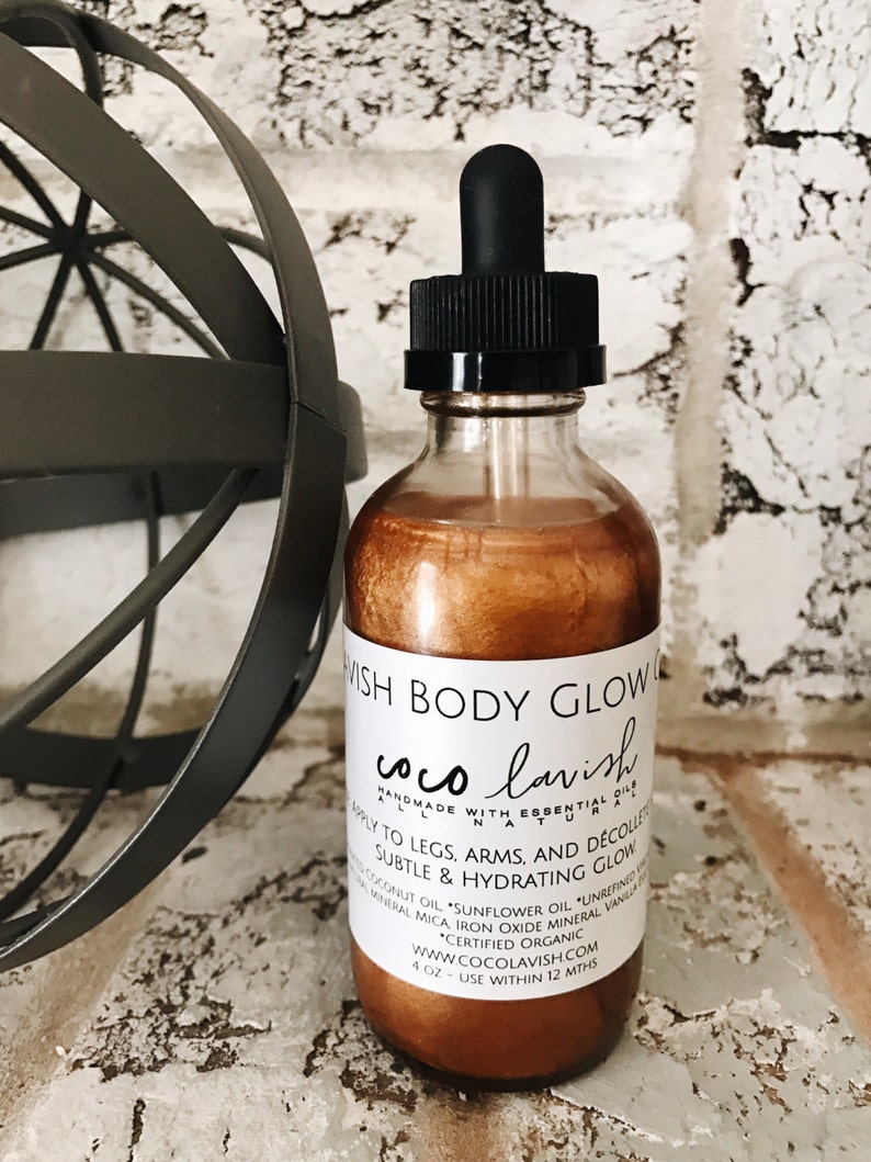 BODY GLOW OIL // Body Moisturizer // Body Oil // Essential Oil Etsy