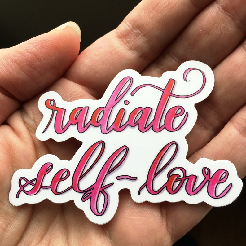 Self love sticker Vinyl sticker Die cut sticker Journal Etsy