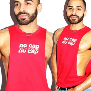 No Cap Low Arm Shredder Tank-Red