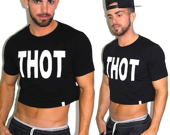 Marek+Richard THOT Crop Tee- Black