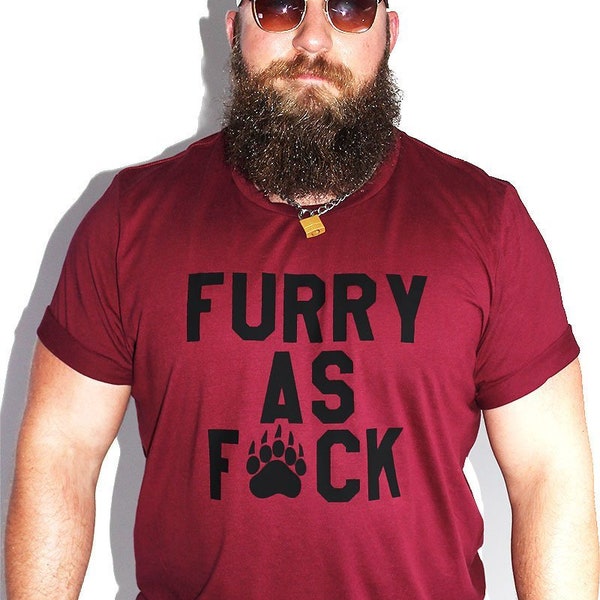 PLUS: Furry AF Tee - Burgundy