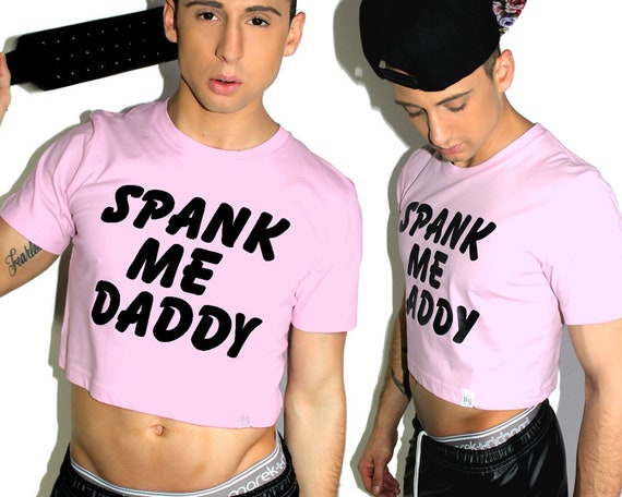 Me Daddy Crop Tee-pink Etsy