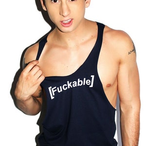 Fuckable String Tank-Navy