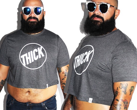PLUS: Thick Crop Tee-Dark Charcoal