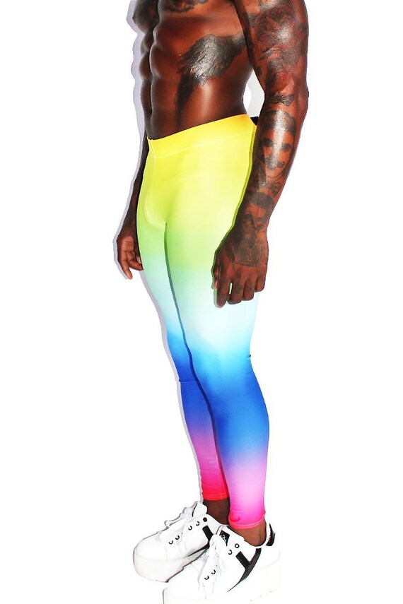 Mens shop rainbow leggings