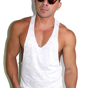 Marek+Richard Core String Tank Burnout-White