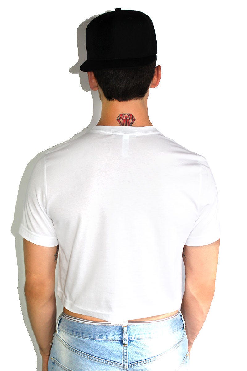 Core Crop Tee- White - Etsy