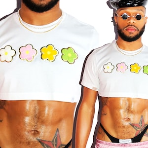 Oopsie Daisy Extreme Crop Tee - White