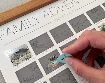 Family Adventure Bucket List Scratch-Off Poster – 48 Fun Activities | Easter Gift Kids