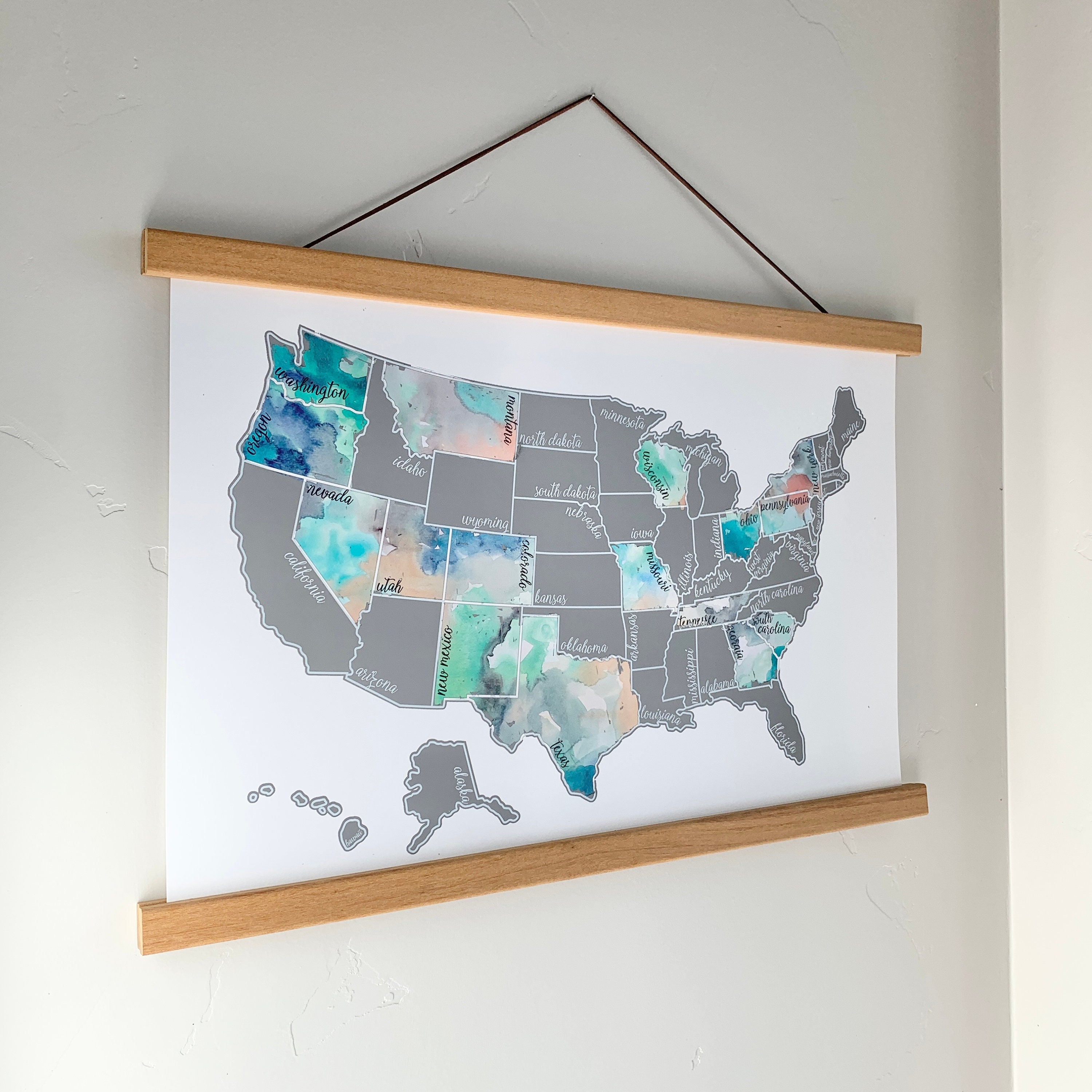 Silver Scratch Off Map Framed Travel - Il Fullxfull.2681841231 E9jm 