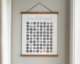 Teak Wood Magnetic Poster Frame – Hanging Print Display