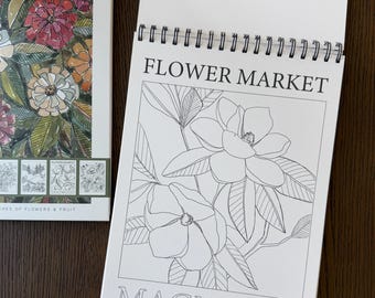 Botanical Watercolor Painting Kit | DIY Art Workbook | Gift for Artists | Mothers Day Gift | Floral Watercolor Kit