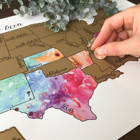 USA Scratch Off Map | Travel Map | Graduation Gift for Her | Family Travel Map | Gift Ideas for Mom | Get out and explore | Adventure Awaits